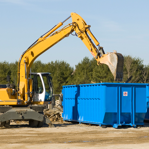 can i pay for a residential dumpster rental online in La Verne California